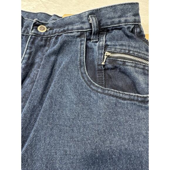 Gitano Jeans Tapered Leg Mom Jean Relaxed Size 12 Over-Dyed Denim Dark Wash NWT - Picture 5 of 7